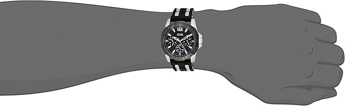 Reloj Guees Casual Negro Plata