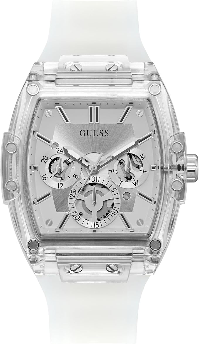 Reloj Guess Tonneau Diamond Transparente