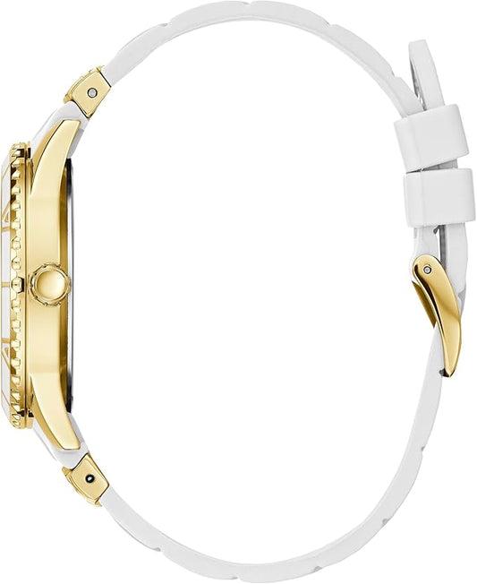 Reloj Guees Mujer Blanco Dorado