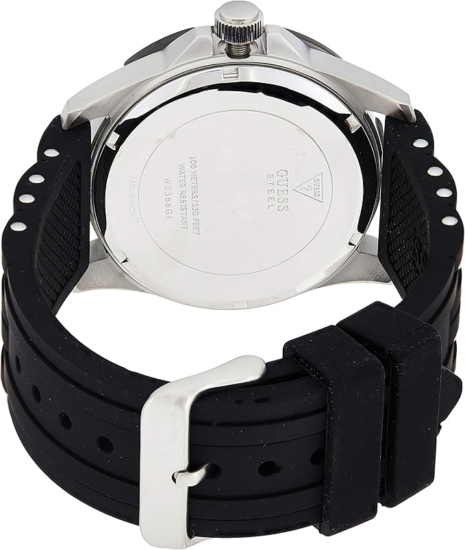 Reloj Guees Casual Negro Plata