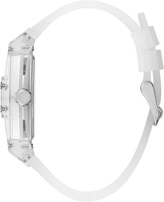 Reloj Guess Tonneau Diamond Transparente